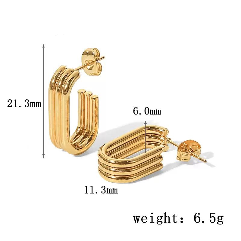 Gilded Geometry Earrings