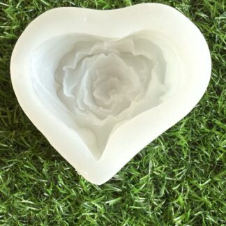 Heart Shaped Rose Flower Soap And Candle Handmade Mould