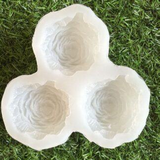 3 Cavity 3D Peony Handmade Mould
