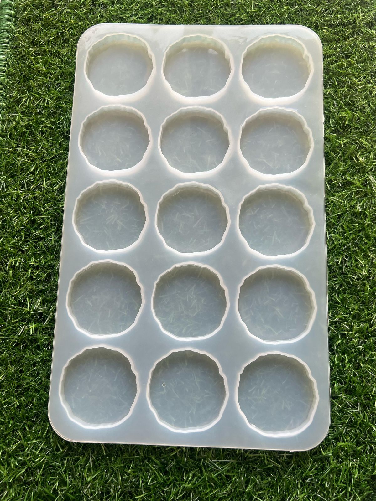 15 Cavity Round Agate Pop Socket Mould