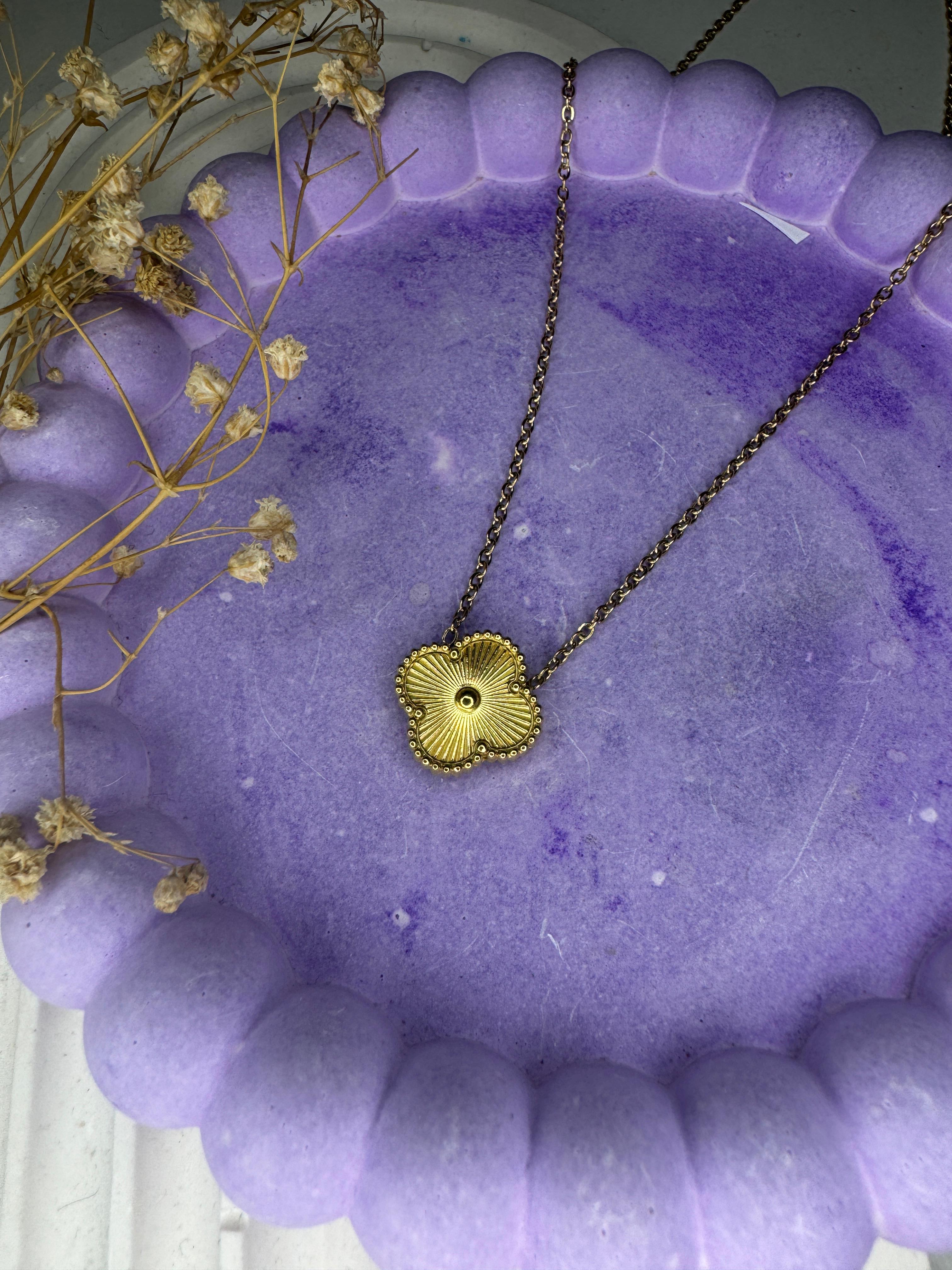 Golden Pulse Heart Necklace