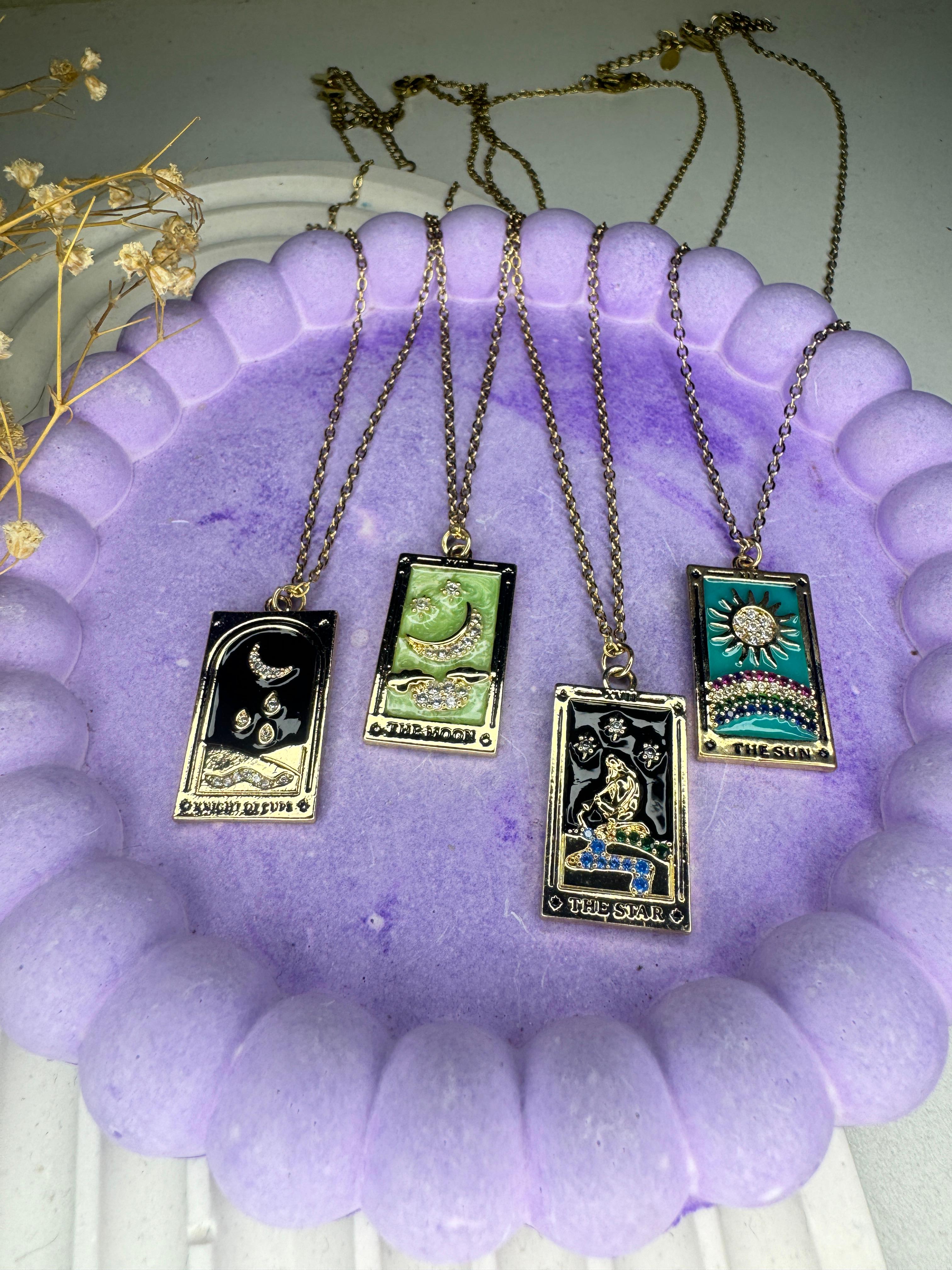 Celestial Tarot Necklace Collection