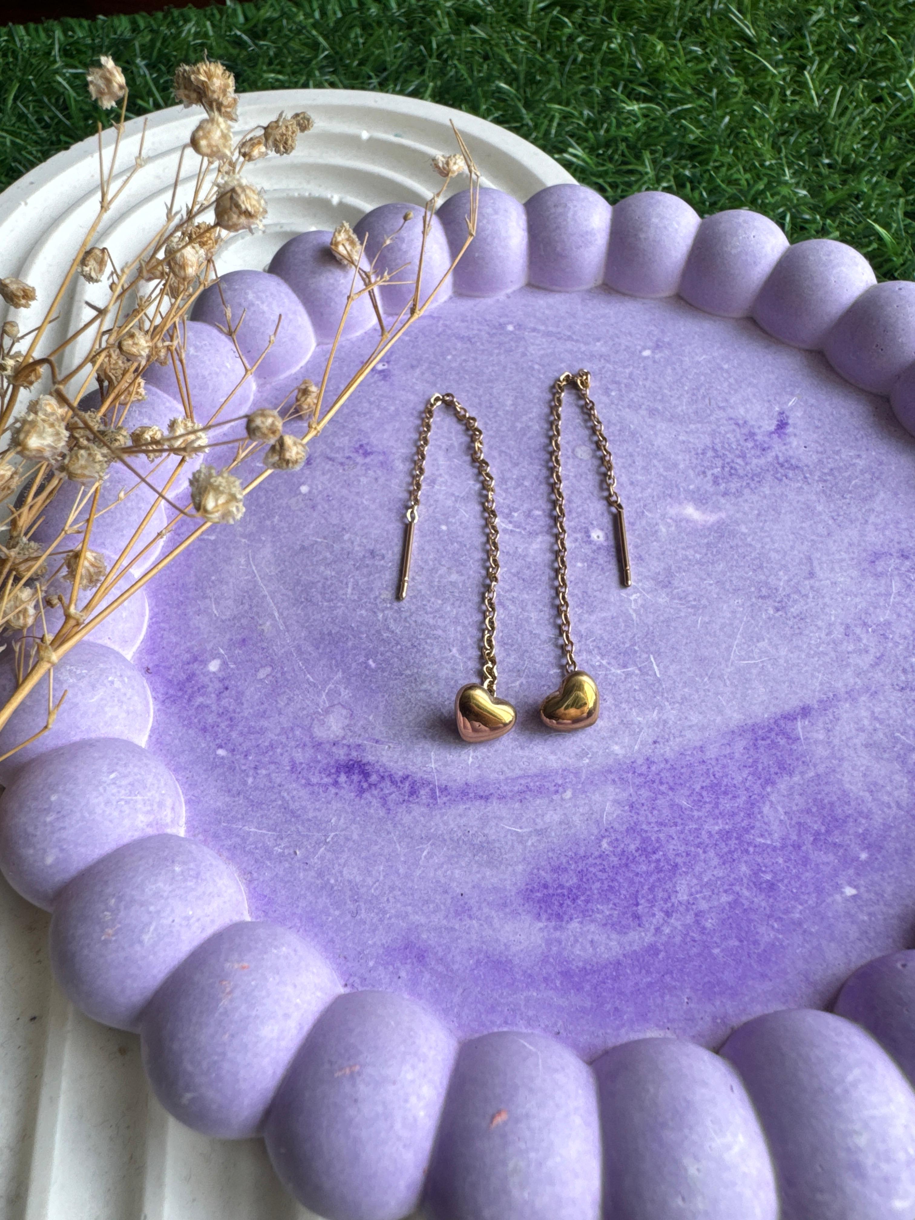 Sweetheart Chain Earrings