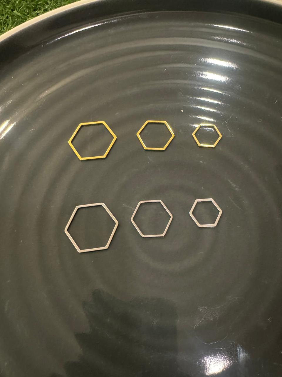 Hexagon Open Bezels