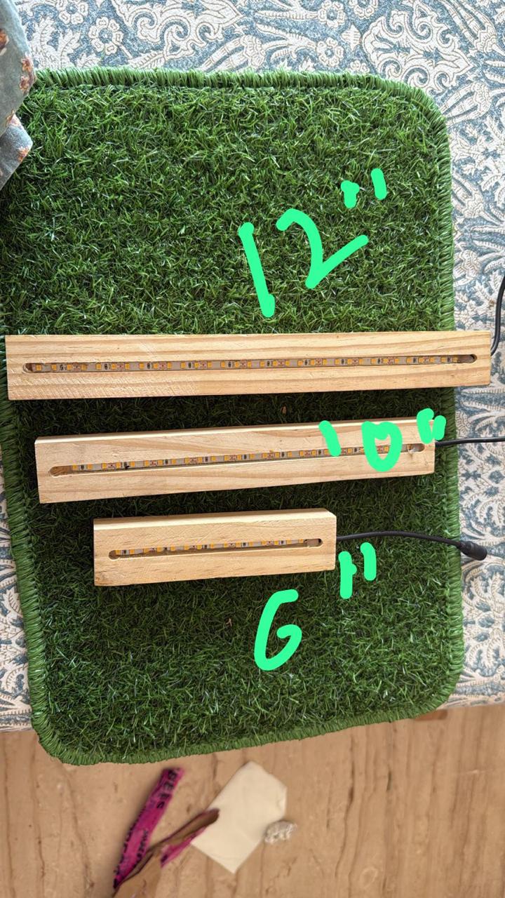 Wooden LED Stand