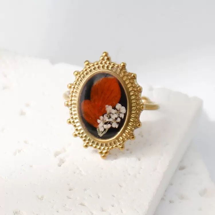 Golden Ember Ring