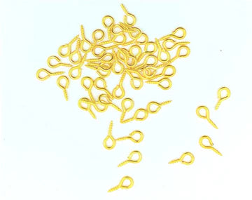 Small Gold Hook 100Pcs/Pkt