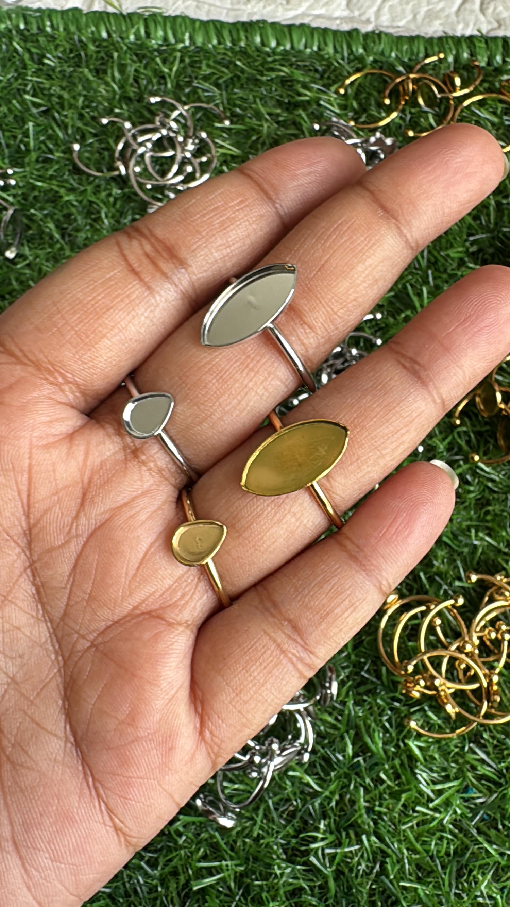 Teardrop and Eye shaped ring