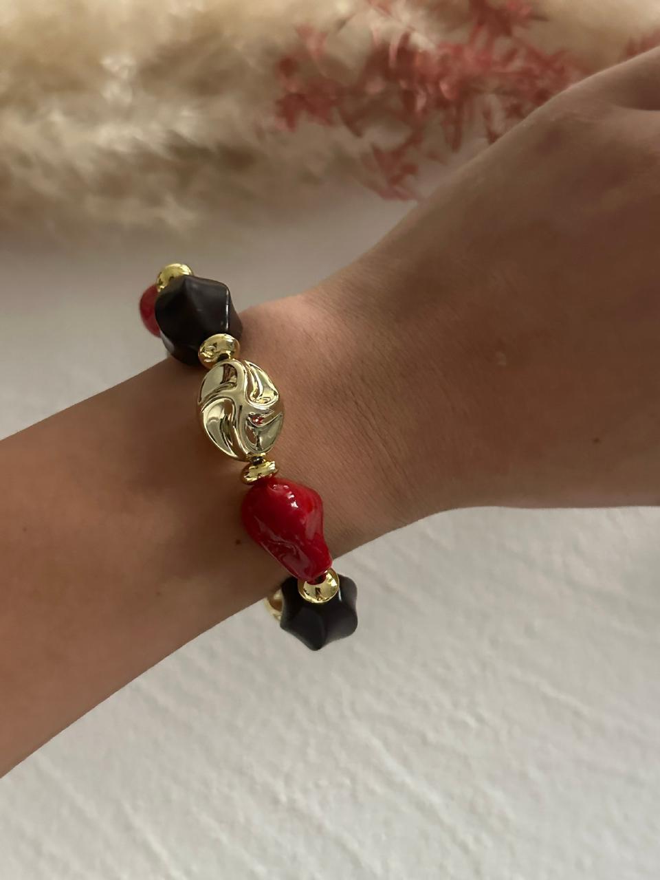 Golden terra resin bangles