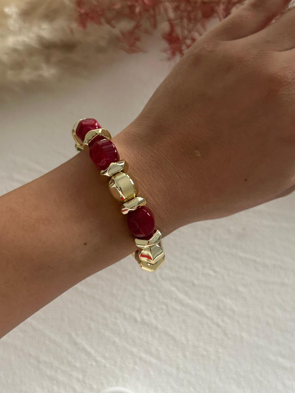 Golden terra resin bangles