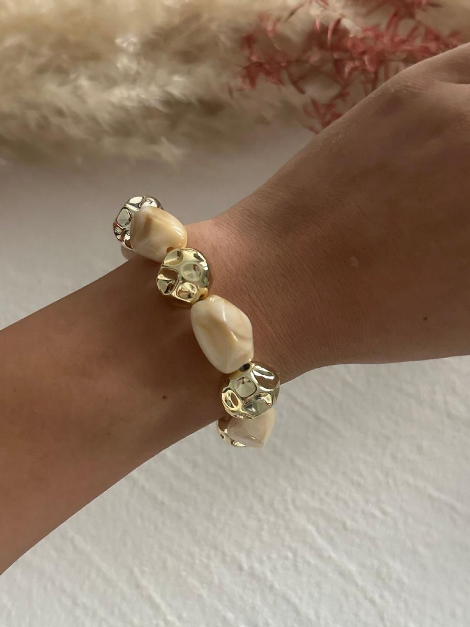 Golden terra resin bangles