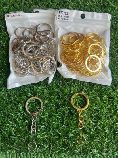 Keychain rings with connector