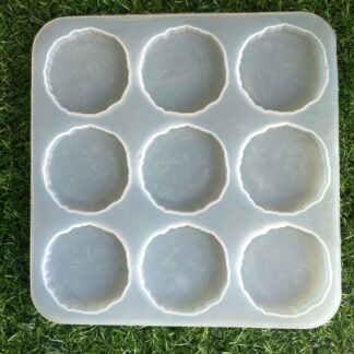 9 Cavity Round Agate mould (2inch)