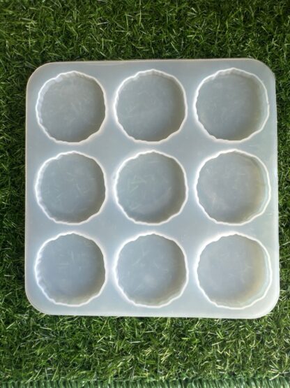 9 Cavity Round Agate mould (2inch)