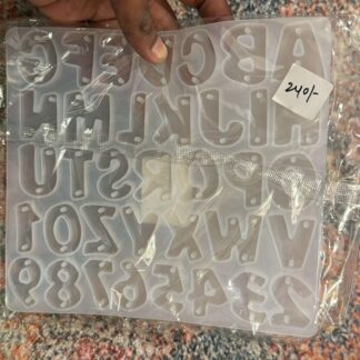 Funky Alphabet Keychain Mould