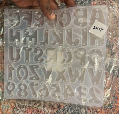 Funky Alphabet Keychain Mould