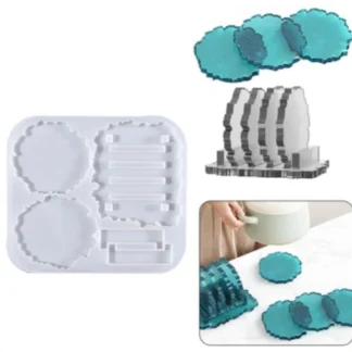Coaster Set With Stand Mould