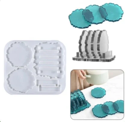Coaster Set With Stand Mould