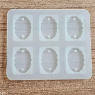 6 Cavity Agate Oval Rakhi Mould
