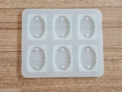 6 Cavity Agate Oval Rakhi Mould