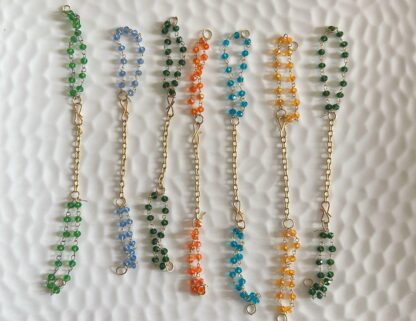 Rakhi Crystal Beads Bracelet Chain