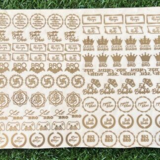 Rakhi Metallic Sticker Sheet 2