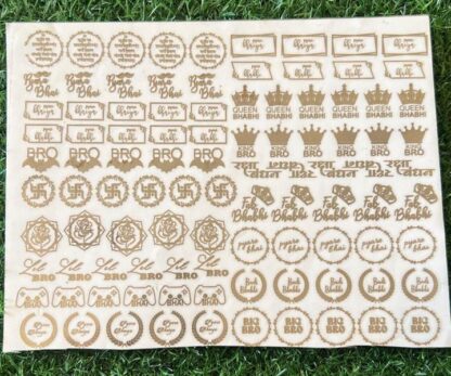 Rakhi Metallic Sticker Sheet 2