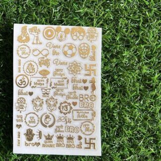 Joy Art Rakhi Metallic Sticker Sheet 4 - A7