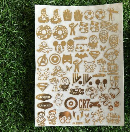Rakhi Metallic Sticker Sheet 3 - A6
