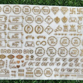 Joy Art Rakhi Metallic Sticker Sheet 6