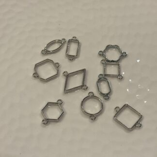 Silver Rakhi Bezel - Set of 10pcs