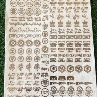 Rakhi Metallic Sticker Sheet 1 - A4