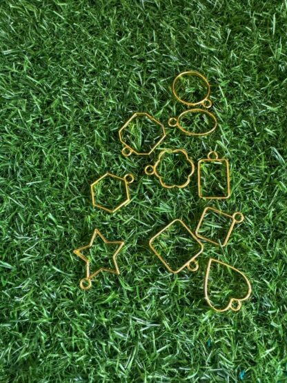 Gold Pendant Bezel - Set Of 10