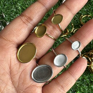 Oval Ring Bezel - Anti Tarnish