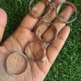 Round Bezel - Silver (Pack Of 5)