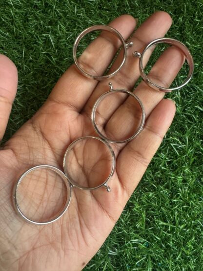 Round Bezel - Silver (Pack Of 5)