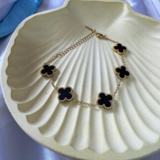 Mystic Clover 18k Gold Plated Bracelet