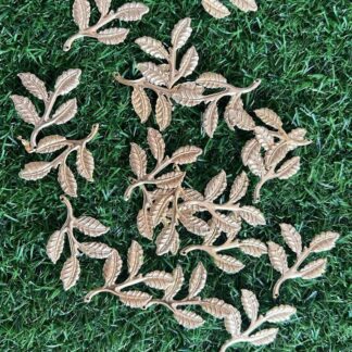Gold Metal Leaves (pack of 10)