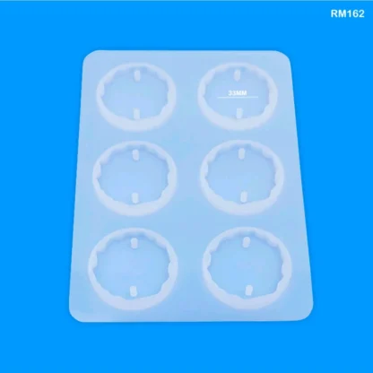 6 Cavity Agate Round Rakhi Mould