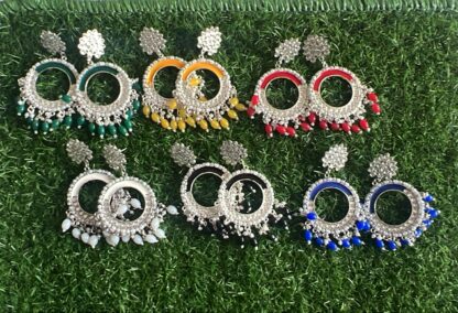 Pearl Jhumka Bezels