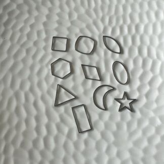 Silver Open Bezel - Set of 10