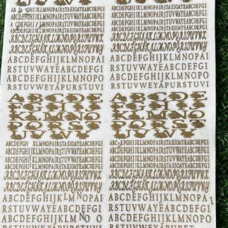 Alphabet Metallic Sticker Sheet