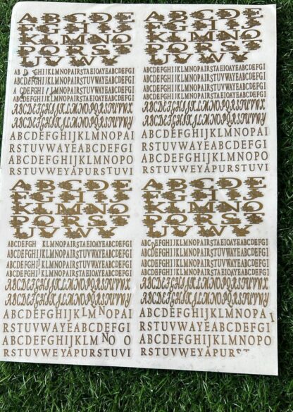 Alphabet Metallic Sticker Sheet