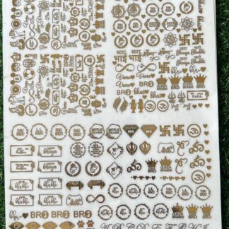 Rakhi Metallic Sticker Sheet 11