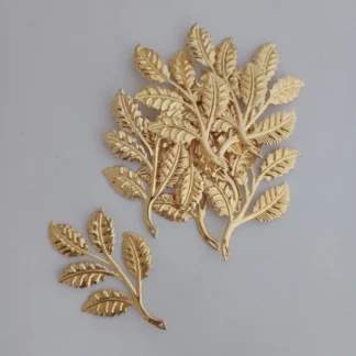 Gold Metal Leaves (pack of 10)