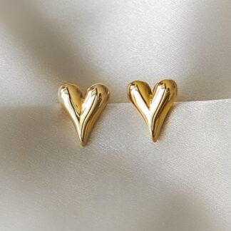 Ember heart studs