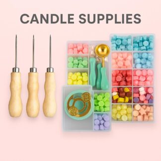 Candle and wax sealing supplies