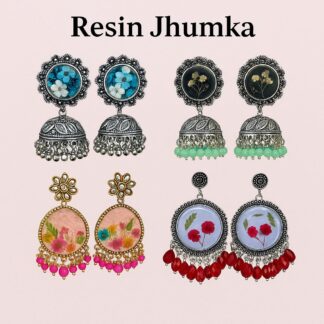 Resin jhumkas