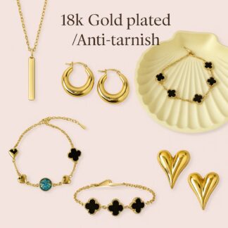 18k gold plated/Anti tarnish