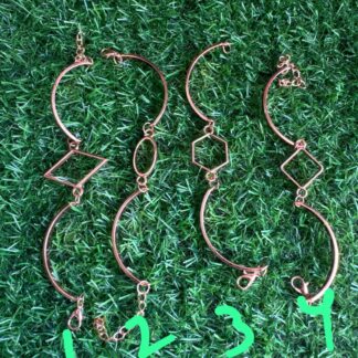 Rose gold bracelet open bezel